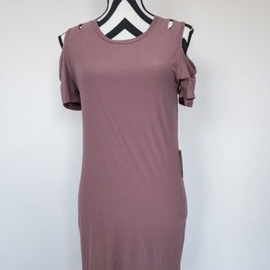 Glitz Mauve Midi Dress